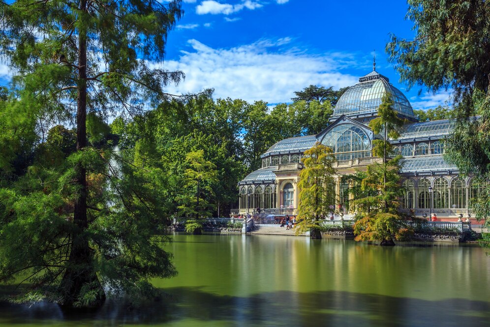 Der See im Retiro-Park in Madrid
